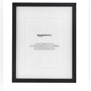 black amazon wooden picture frame 11 by 14 or 8 by 10 matted